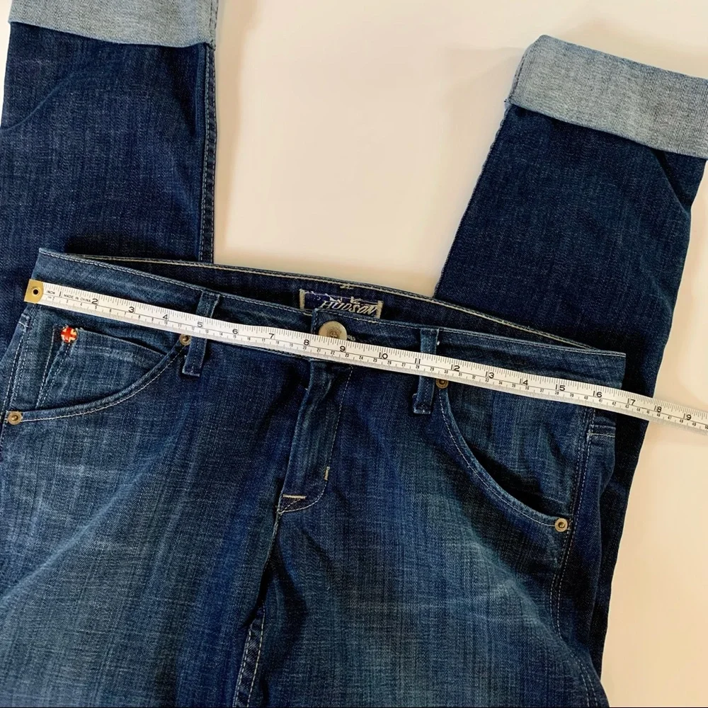 HUDSON Cropped Cuffed Jeans Union Jack Hudson Label Blue Women’s Size 30